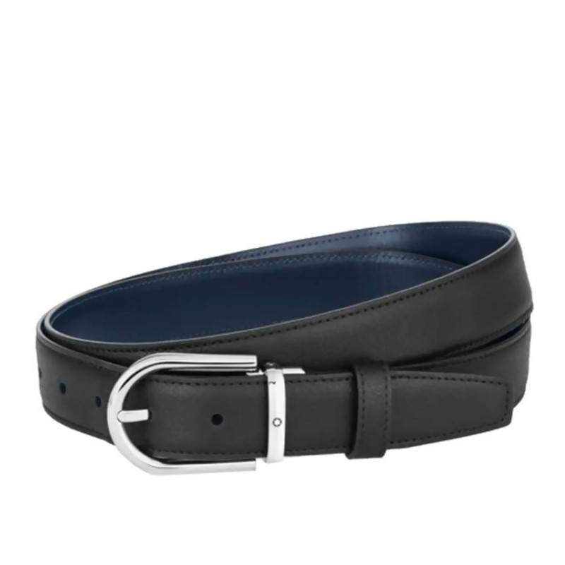 Reversible Horseshoe Buckle Leather Belt 128756 - Montblanc