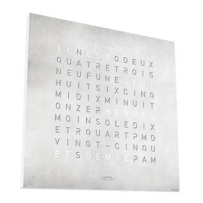 Platinum Earth 45 Creator's Edition Clock (English) - Qlocktwo