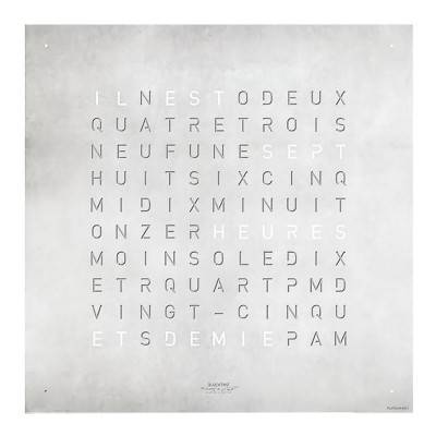 Qlocktwo Classic Creator's Edition Platinium QT4TREP (Turc) - Qlocktwo
