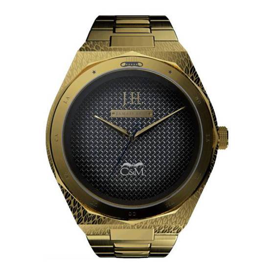 Montre Jamais Seul Dorée Johnny Hallyday Q- Col&MacArthur Ocarat