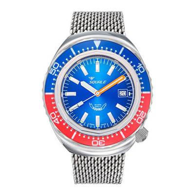 Montre 2002 Blue-Red 2002.SS.BLR.BL.ME22 - Squale