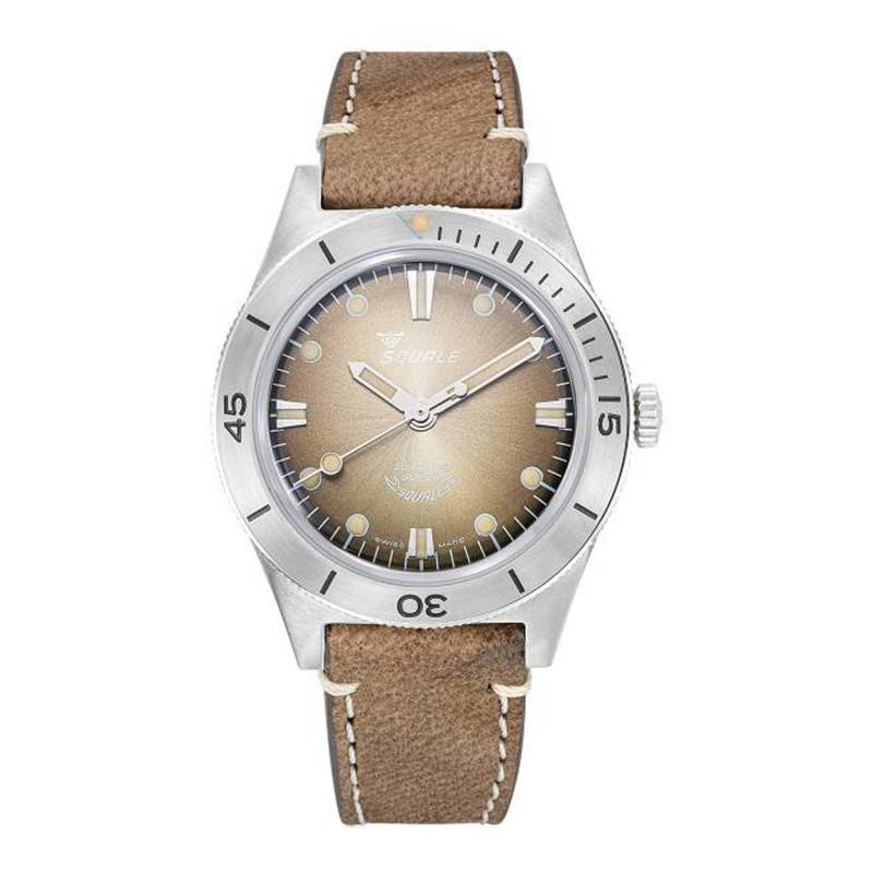 Super-Squale Sunray Brown Leather SUPERSSBW.PBW Watch - Squale