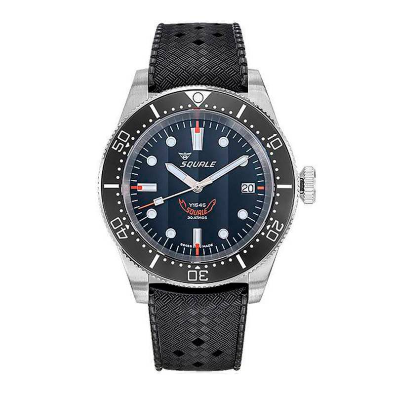 1545 Black Rubber 1545BKBKC.HT Watch - Squale