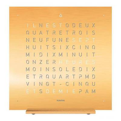 Horloge Qlocktwo Touch Golden Legend - 13.5 cm - Qlocktwo
