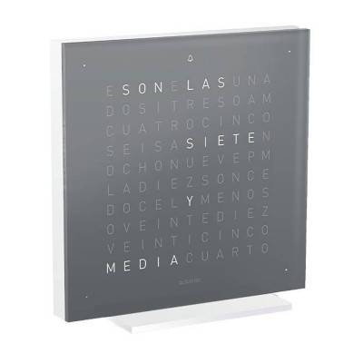 Horloge de table Earth 13.5 Early Grey Tea en espagnol - Qlocktwo