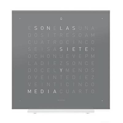 Horloge de table Earth 13.5 Early Grey Tea en espagnol - Qlocktwo