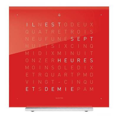 Horloge Qlocktwo Touch Cherry Cake - 13.5 cm - Langue espagnol - Qlocktwo