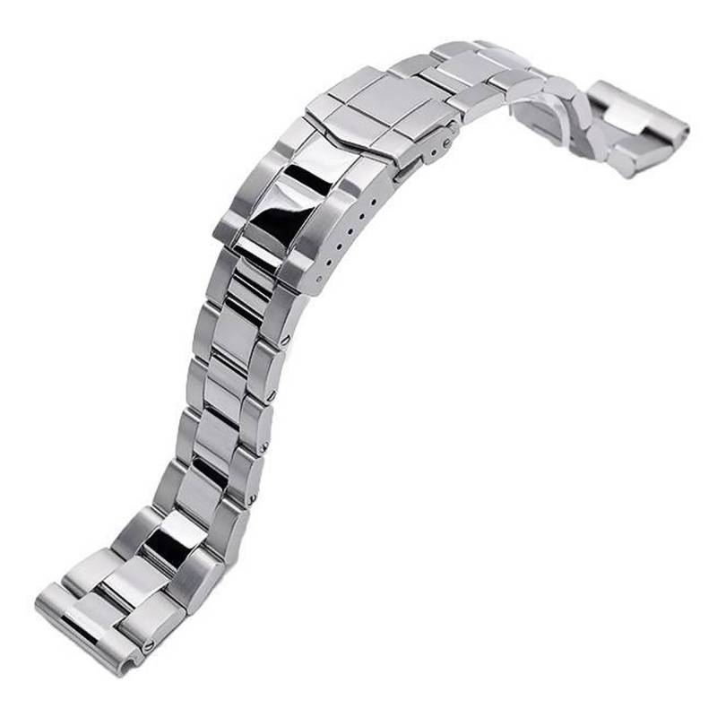 Strapcode Super-O Boyer SS221805P2S019S 316L Stainless Steel Watch Bracelet 22mm - Strapcode