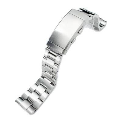 Super-O Boyer 316L Stainless Steel Watch Bracelet SS221817B047 22mm - Strapcode