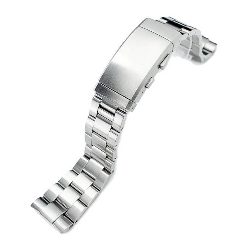 Super-O Boyer 316L Stainless Steel Watch Bracelet SS221817B047 22mm - Strapcode
