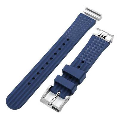 Bracelet de montre MiLTAT L01-FKM06B-20A18PBU66 Bleu 20mm - Strapcode