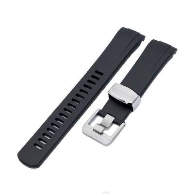 Crafter Blue CB08A-22A20BZZRU Black 22mm Watch Bracelet - Strapcode