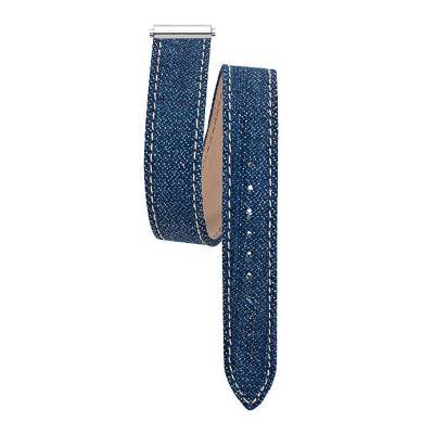 Bracelet Lanière Jean Bleu Délavé pour série Antares Interchangeables - Herbelin