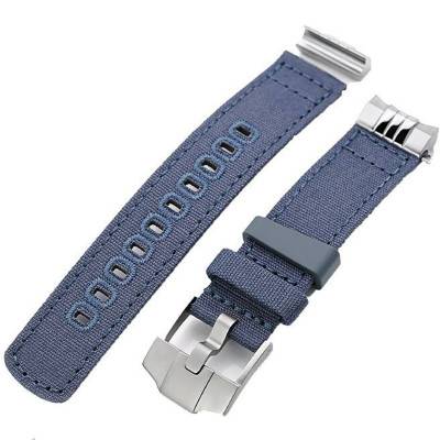 Blue MiLTAT Canvas L01-20B20ERG60C2B031 20mm Watch Strap - Strapcode
