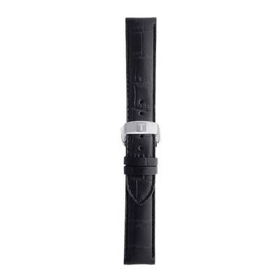 Bracelet de montre Officiel Tissot Cuir Noir 19 mm T600013405 - Tissot