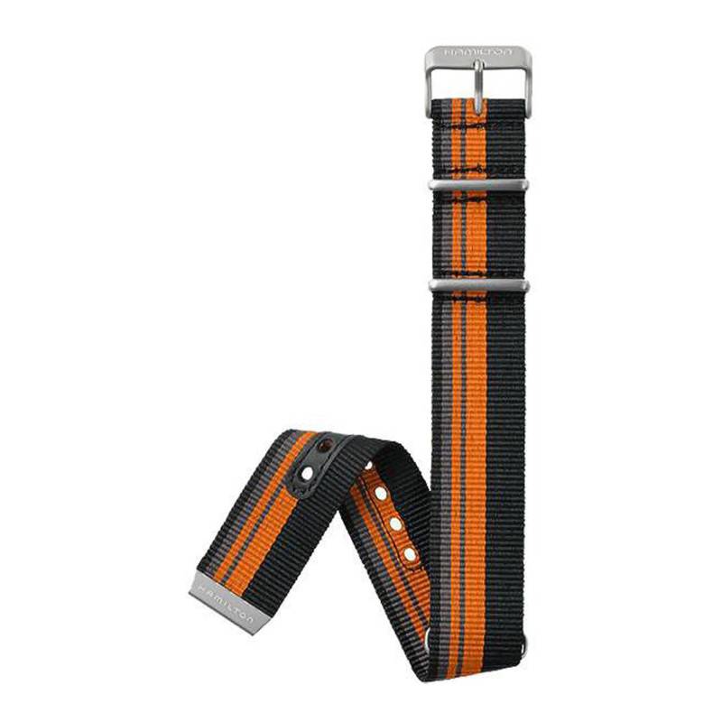 Khaki Aviation Nato Black Watch Strap H6007651091 - Hamilton