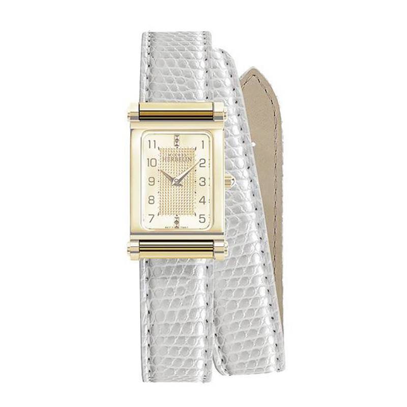 White Double Iguana Strap BRAC.17048.81/P - Herbelin