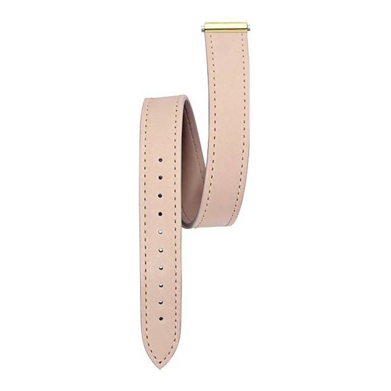 Safari Sand Yellow Gold PVD Leather Strap for Antares Interchangeable Series - Herbelin