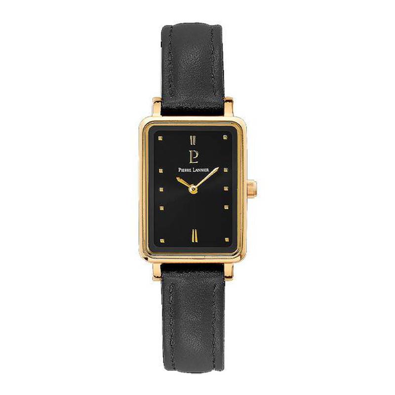 Black and Gold Ariane Watch 057H533 - Pierre Lannier