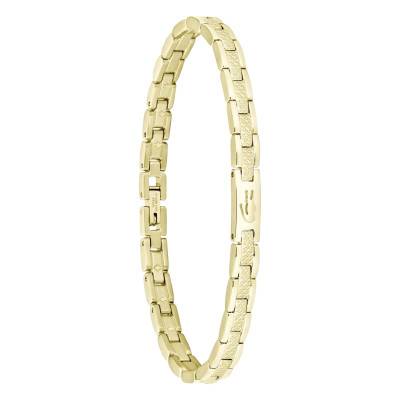 Gold-Tone Steel Métropole Bracelet, Adjustable Length 19 cm - 2040465 - Lacoste