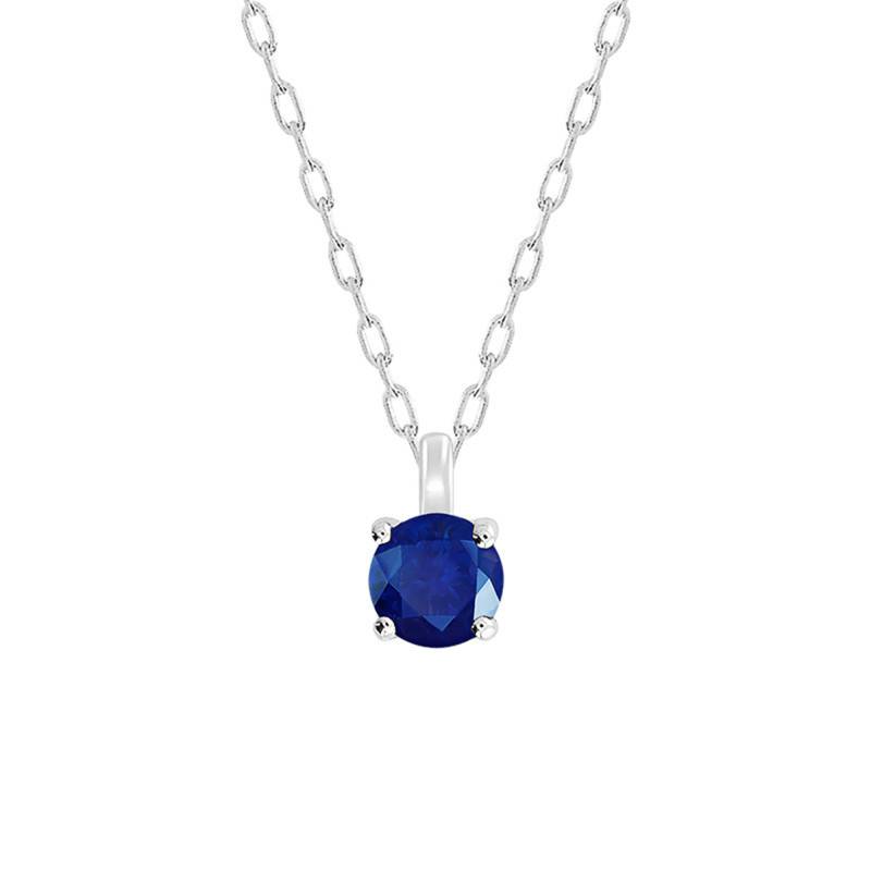 750/1000 White Gold & Sapphire Necklace, 40 cm to 42 cm - Demetra