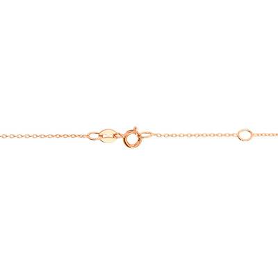 750/1000 Rose Gold & 5 Pierced Sapphires Bracelet, 16 cm to 18 cm - Demetra