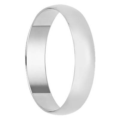 Alliance Tacna en Or Blanc 375, Largeur 4,50 mm - Orest