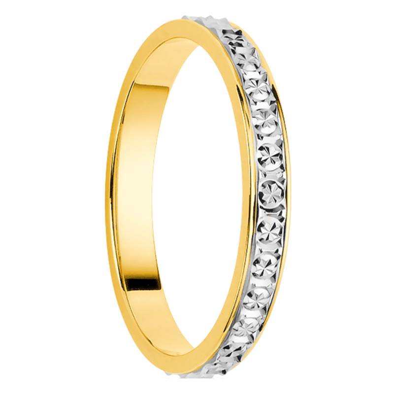 Sicuani Diamond-Cut 375/1000 2-Tone Gold Wedding Ring - Size 65 - Orest