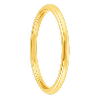 Yellow Gold 750 Comfort Round Band Wedding Ring, 1.50 mm Width - Ponce