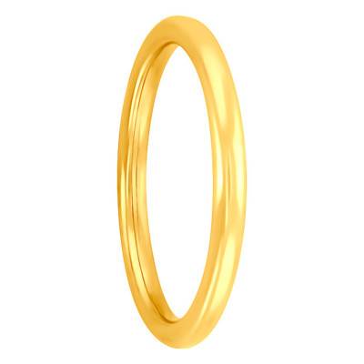 Alliance Jonc Rond en Or Jaune 750, Largeur 2 mm - Ponce