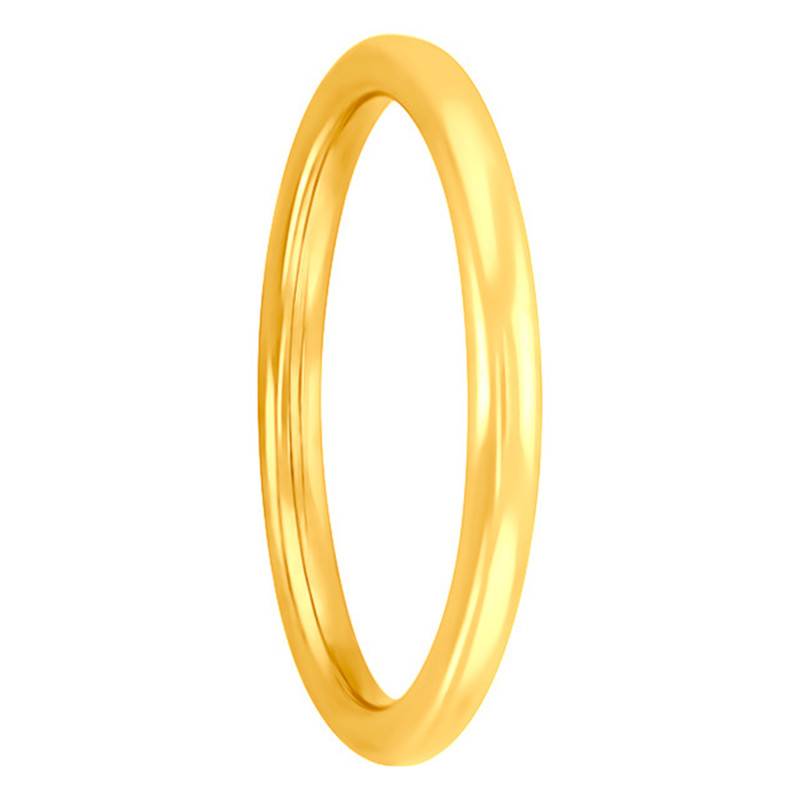750/1000 Yellow Gold Comfort Round Band Wedding Ring, Width 2 mm - Ponce