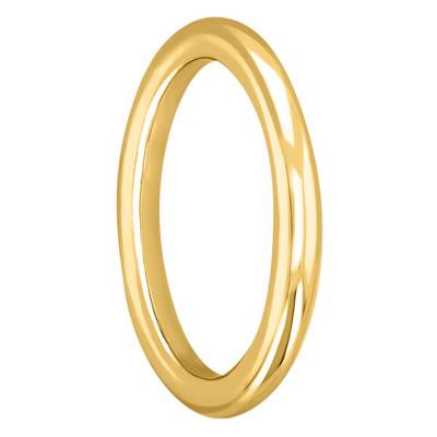 Alliance Jonc Rond en Or Jaune 750, Largeur 2,50 mm - Ponce