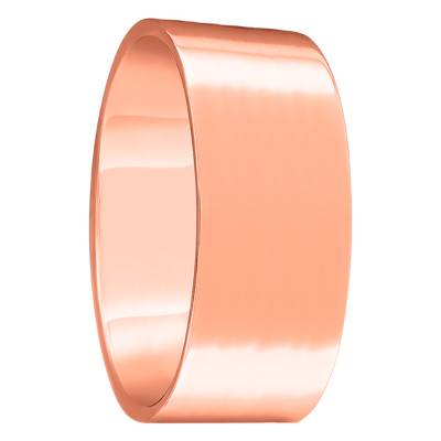 Alliance Ruban STandard en Or Rose 750, Largeur 7 mm - Ponce