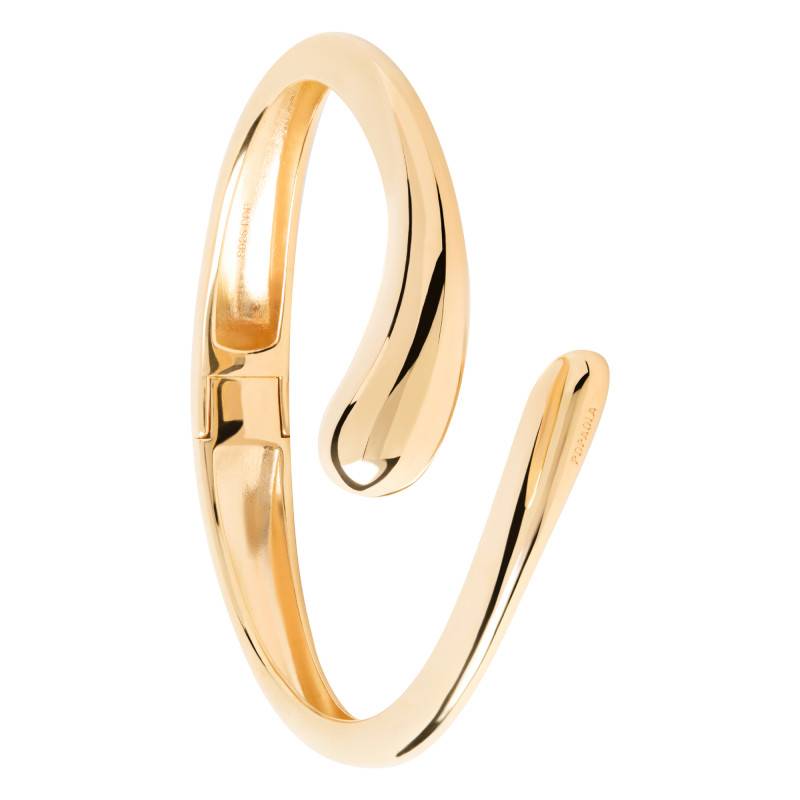 Orbit Open Bangle in 925 Gold-Plated Silver - PU01-942-S - Pdpaola
