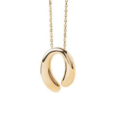 Collier Helix en Argent Doré, Longueur 40 à 50 cm - CO01-A25-U - Pdpaola