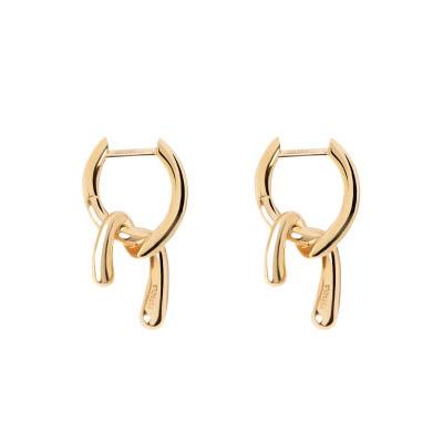 Boucles d'oreilles Mini Twist en Argent Doré - AR01-D28-U - Pdpaola