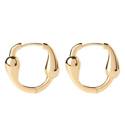 Créoles Cycle en Argent Doré, Diamètre 16 mm - AR01-C83-U - Pdpaola