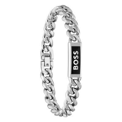 Steel Kassy Emblem Bracelet, Length 19 cm - 1580679M - Boss