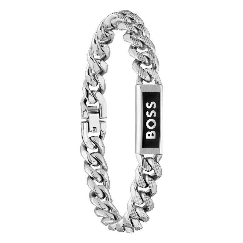 Steel Kassy Emblem Bracelet, Length 19 cm - 1580679M - Boss