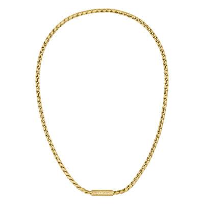 Doran Gold-Tone Steel Curb Chain Necklace, 56 cm - 1580694 - Boss
