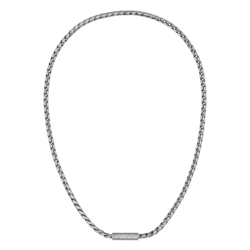 Doran Steel Curb Chain Necklace, 56 cm - 1580693 - Boss