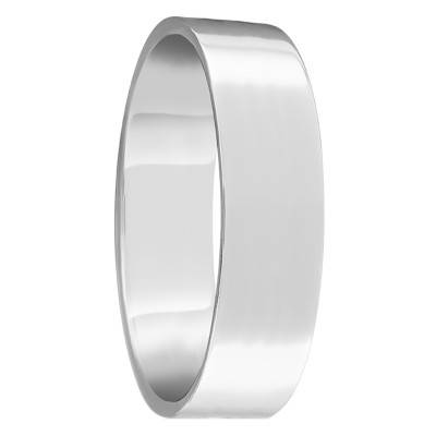 Alliance Ruban Standard en Platine 950, Largeur 5 mm - Ponce