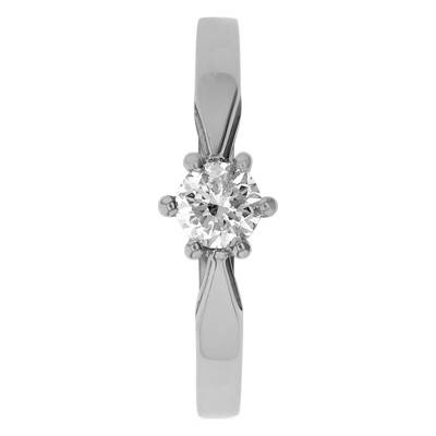 Bague Solitaire Venise Or Blanc & Diamant 0,35ct - Amore