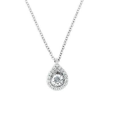 Collier Jyoti diamants et Or Blanc 750, Longueur 42 cm - Diamond Lady