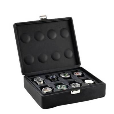 Boîte à montres Valigetta 8 Compact noir 05017.BSIL - Scatola del Tempo