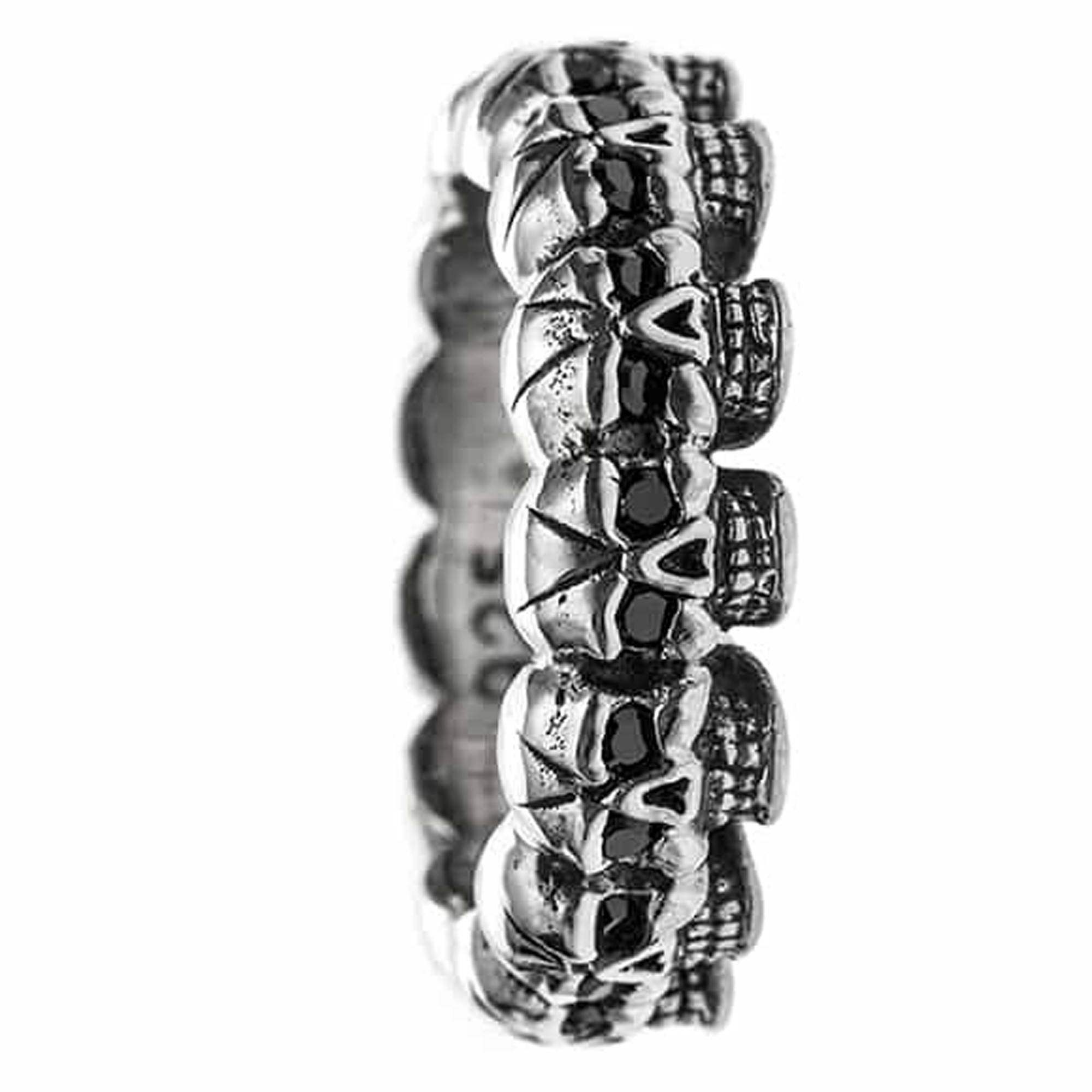 Bague fantaisie en six fils argent