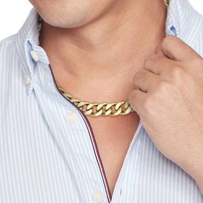 Collier Wild en Acier Doré, Longueur 46 cm - 2790636 - Tommy Hilfiger