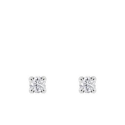 750 White Gold & HP1 Diamond Stud Earrings - Divine