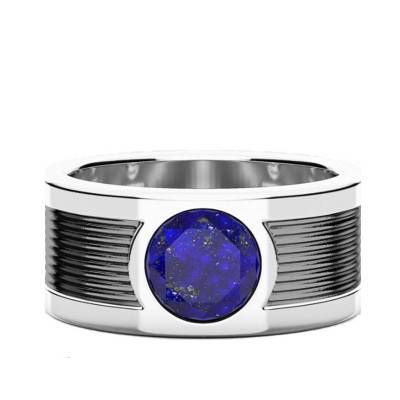 925 Silver & Lapis Lazuli Cosmotone Ring - EXA218-L - Zancan