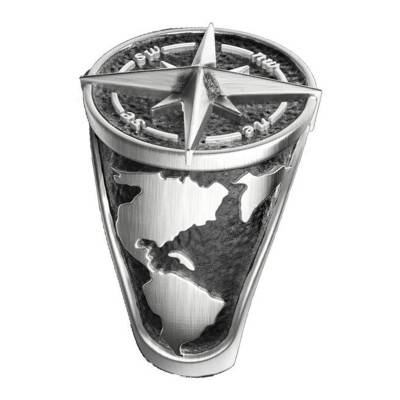 Bague Vintage Globe Argent EXA186 - Zancan